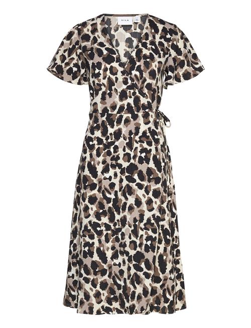 Vila | Vilovie S/S Wrap Midi Dress - Noos | 36