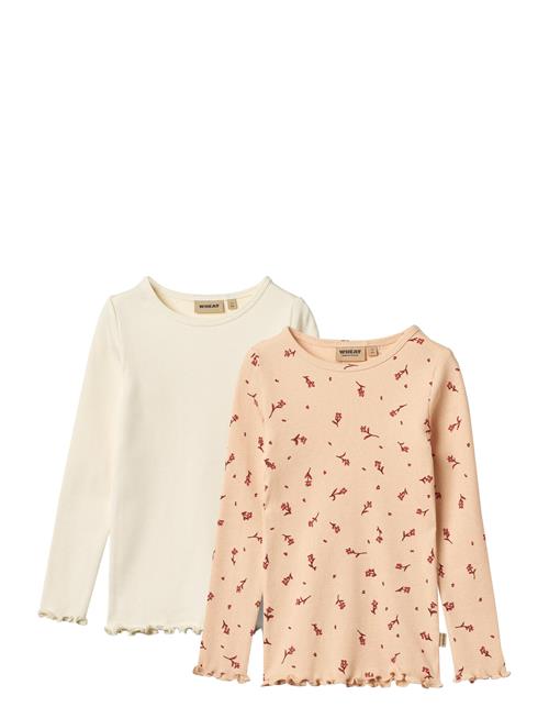 Wheat | 2 Rib T-Shirts L/S Ida | 116