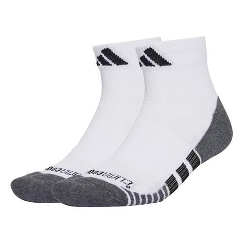 ADIDAS PERFORMANCE Sportssokker 'Performance CLIMACOOL Cushioned Quarter 3-Pack'  grå-meleret / sort / hvid