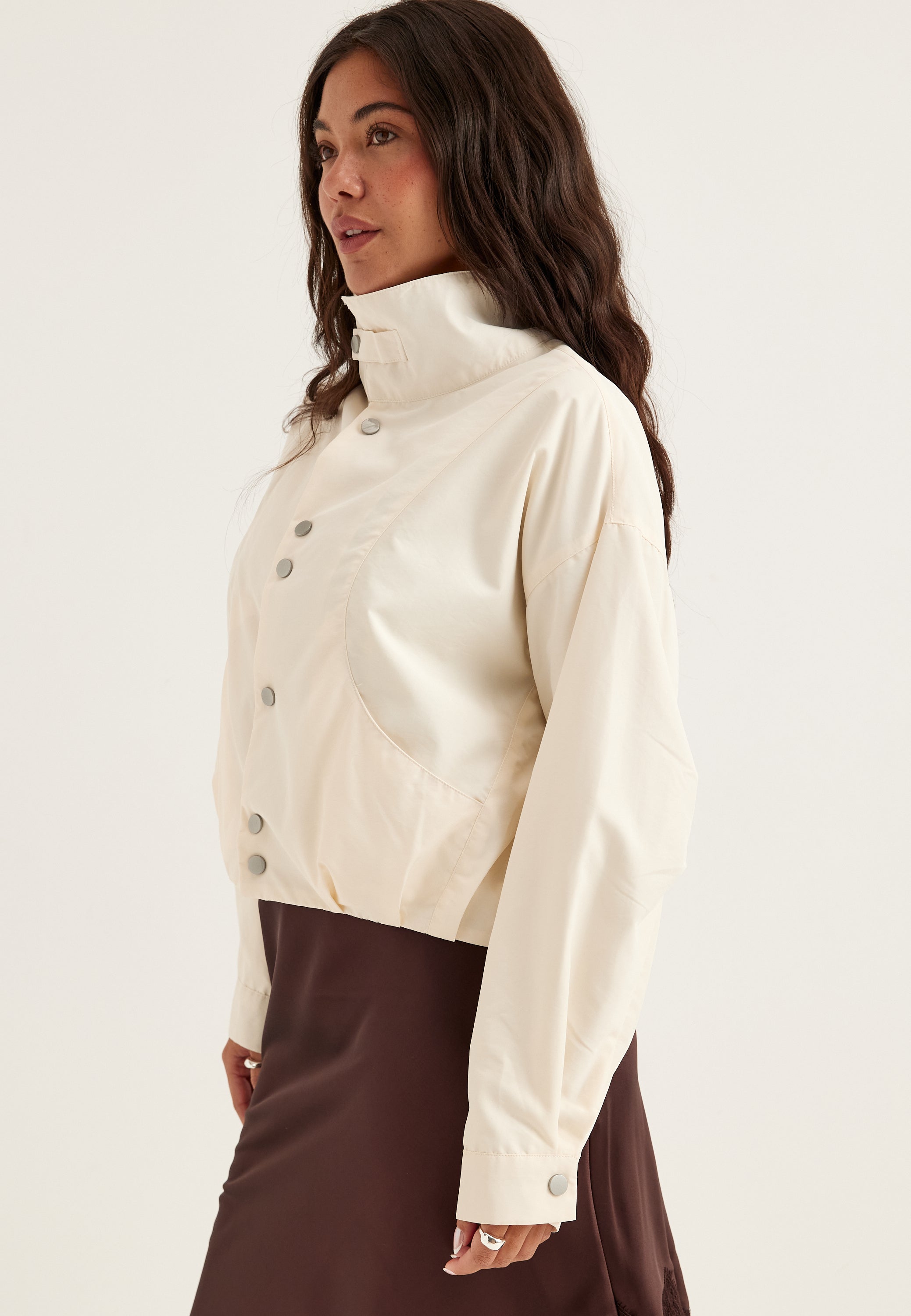 BUBBLEROOM Short High Collar Jacket
