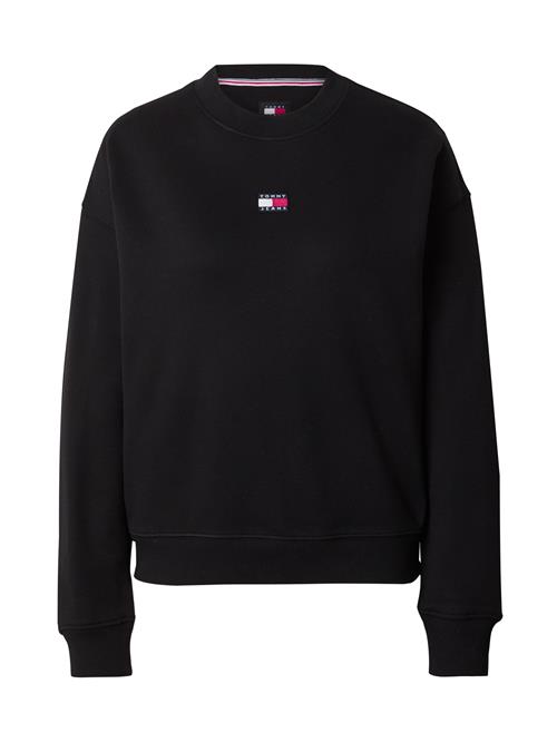 Tommy Jeans Sweatshirt 'Tommy Badge Boxy'  navy / rød / sort / hvid