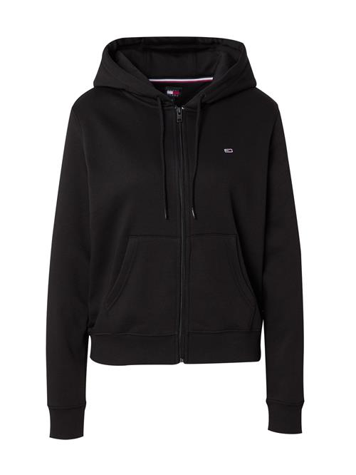 Tommy Jeans Sweatjakke 'Zip-thru Brushed Drawstring'  navy / rød / sort / hvid
