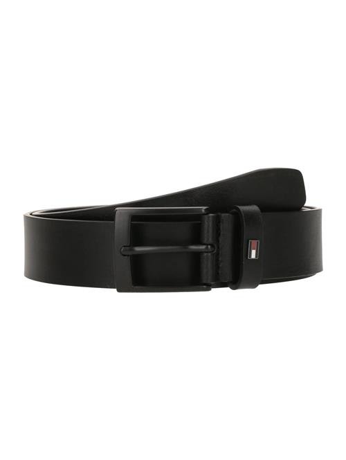 TOMMY HILFIGER Bælte 'Enamel Flag Buckle'  sort
