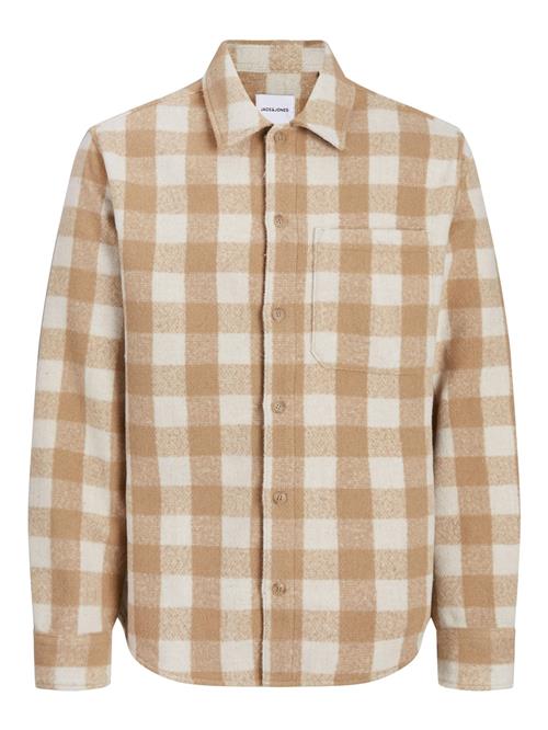 JACK & JONES Skjorte  beige / æggeskal