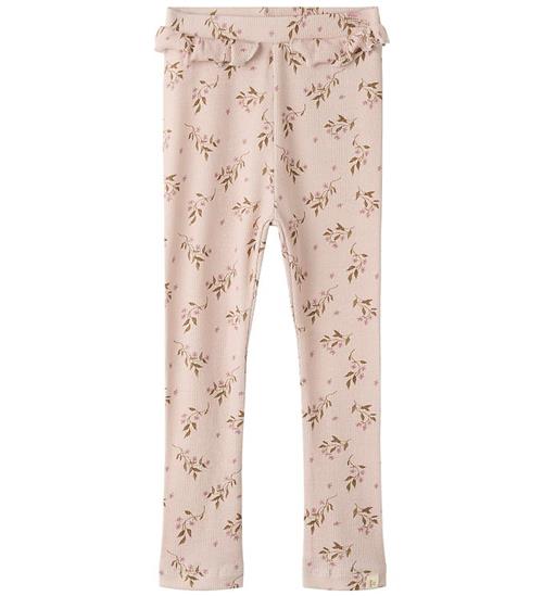 Lil Atelier Leggings - NmfGavo - Rib - Noos - Hushed Violet/Flow