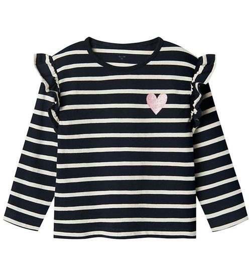 Name It Bluse - Noos - NmfTovelina - Dark Sapphire/Bright Whit