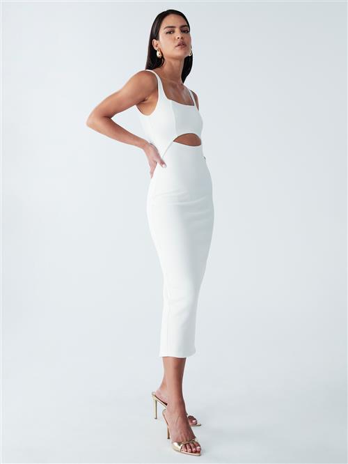 BWLDR Kjole 'ADI MIDI DRESS'  hvid