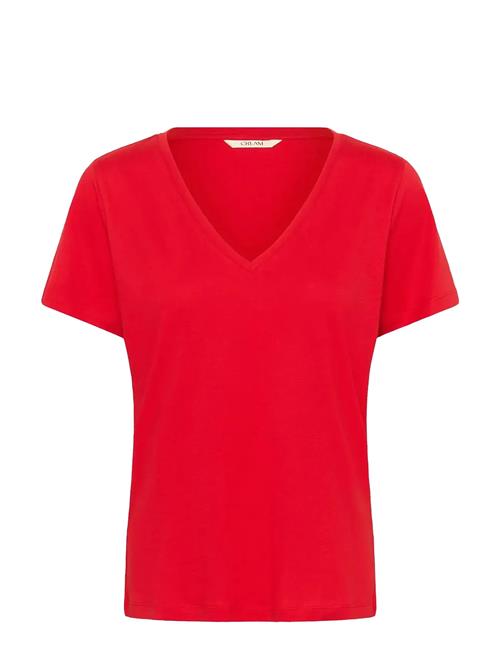 Cream | Crnaia Deep V-Neck T-Shirt | M