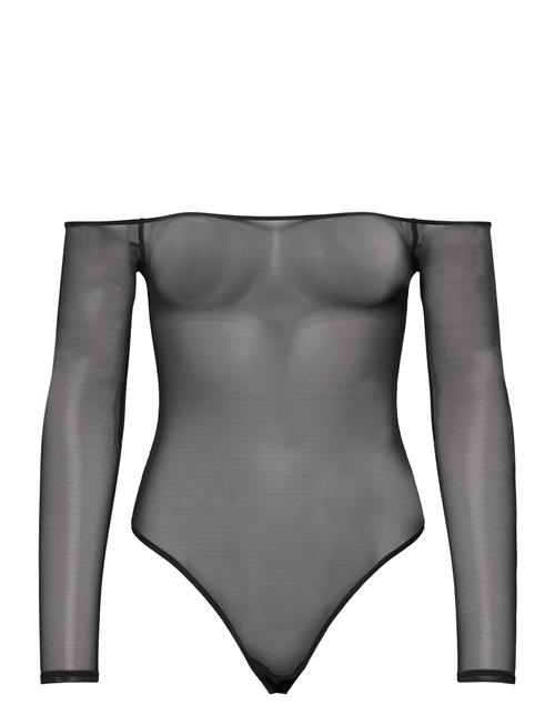 Organic Basics | Mesh Off-Shoulder Bodysuit | L