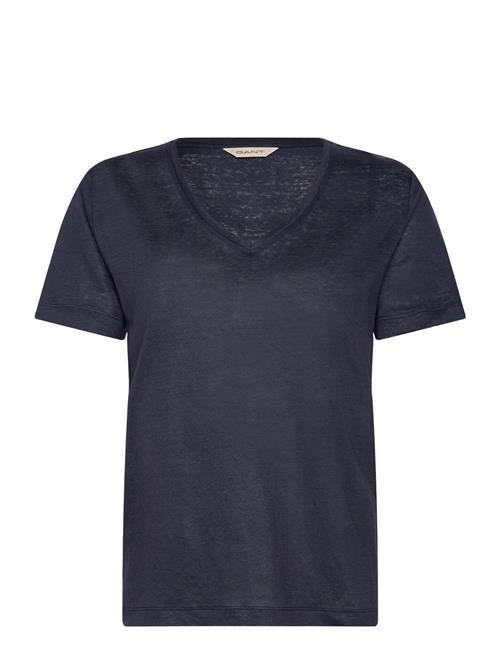 Gant | Reg Linen V-Neck Ss T-Shirt | S