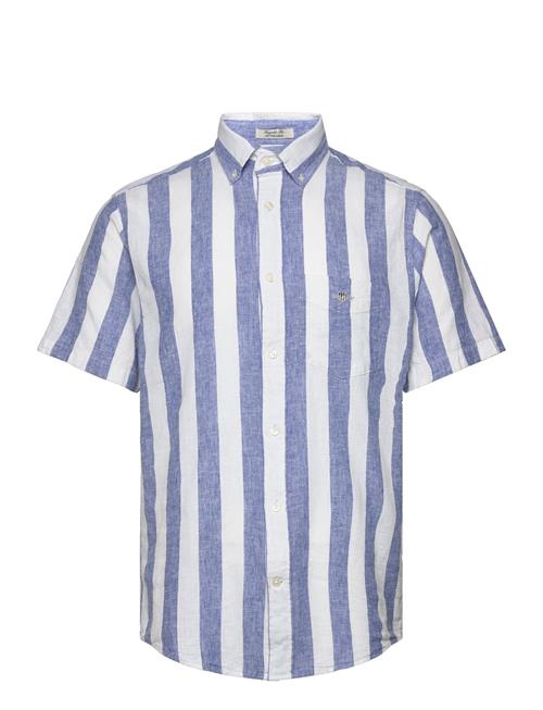 Gant | Reg Cotton Linen Stripe Ss Shirt | XXXL