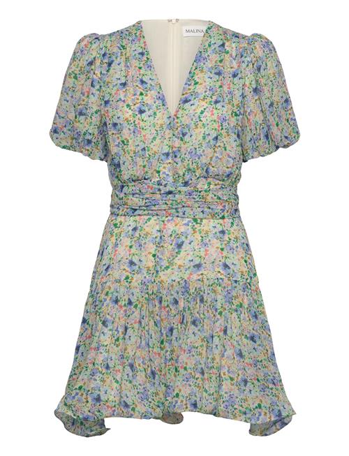 Malina | Lone V-Neck Chiffong Mini Dress | 36