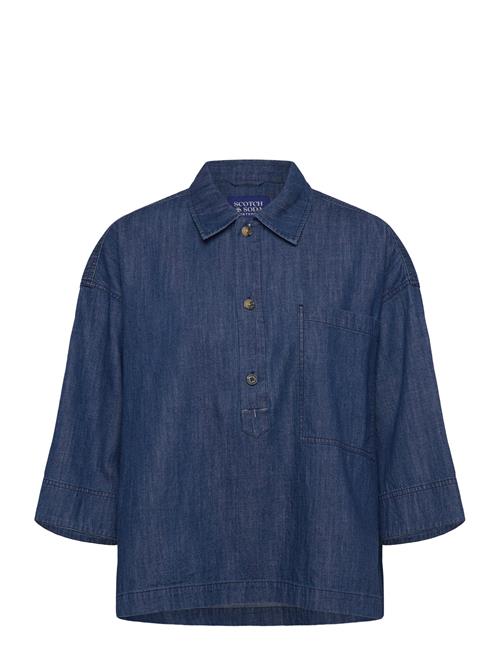 Scotch & Soda | Lightweight Denim Popover Shirt | 36
