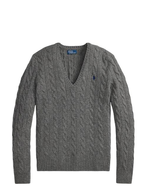 Polo Ralph Lauren | Cable-Knit Wool-Cashmere V-Neck Sweater | S