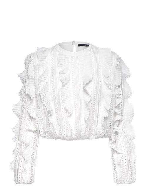 French Connection | Annika Lace Frill Top | 36