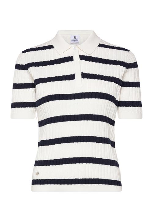 Daily Sports | Stripe Madelene 1/2S Polo Shirt | XS