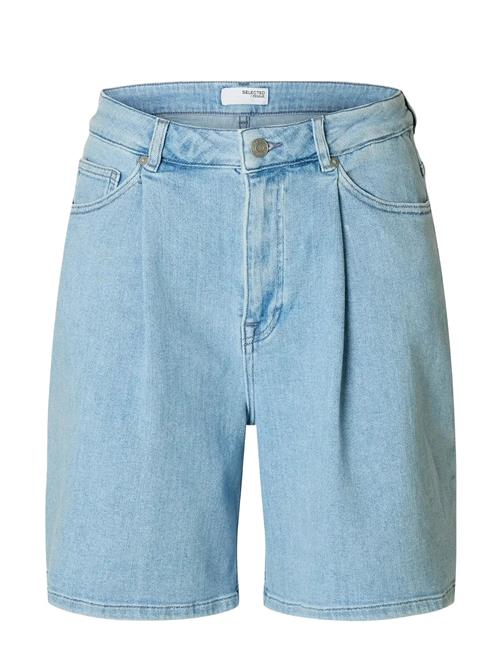 Selected | Slfanya-Gry Hw Pleat Denim Shorts | 36
