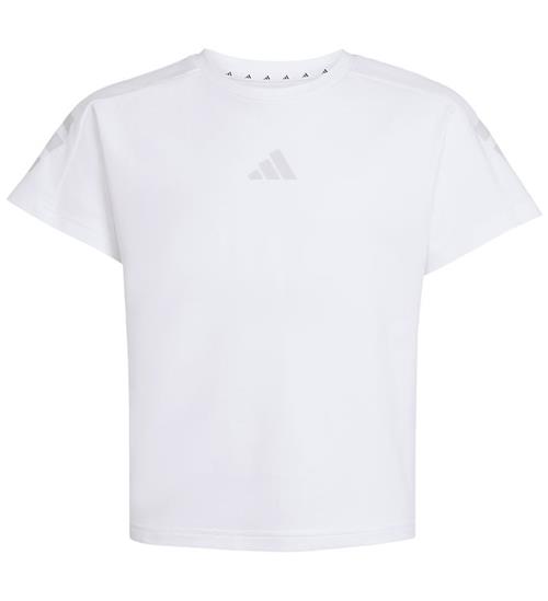 adidas Performance T-shirt - JG FI 3S - White/Greone