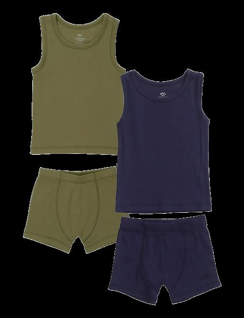 Copenhagen Colors | Rib Jersey 2Pack Tank-Top And Boxershorts | 104