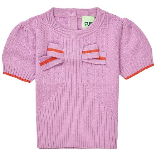 FUB Baby Strikket Kortærmet Sweater Orchid 68 cm  Lyserød  68 cm  Piger