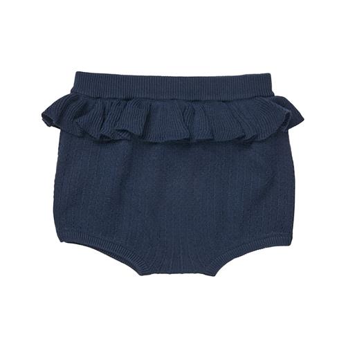 FUB Strikkede Bloomers Dark Navy 68 cm  Marineblå  68 cm  Piger