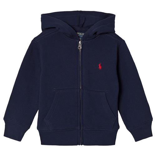 Ralph Lauren Hættetrøje Med Lynlås I Bomuldsfleece Cruise Navy 2 years (US 3)  Marineblå  94-100 cm  Drenge
