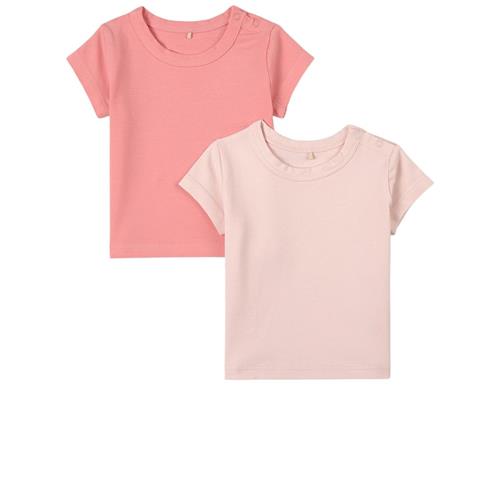 A Happy Brand 2-pak T-shirter Lyserøde 62/68 cm  Lyserød  62/68 cm  Drenge, Piger