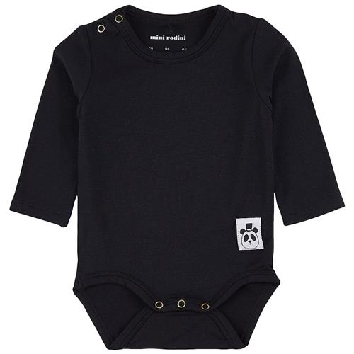 Mini Rodini Babybody Sort Black-80/86 cm  Sort  80/86 cm  Drenge, Piger