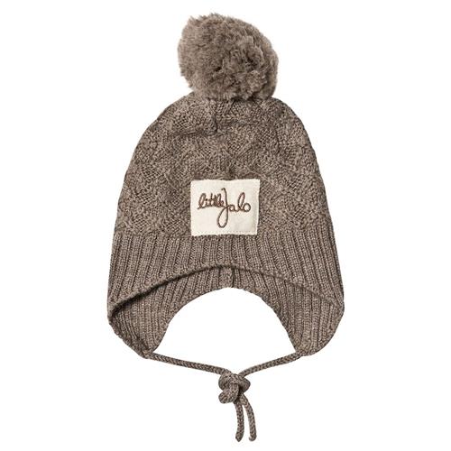 Little Jalo Strikket Hat Wood Brown 44/46 cm  Brun  44/46 cm  Drenge, Piger