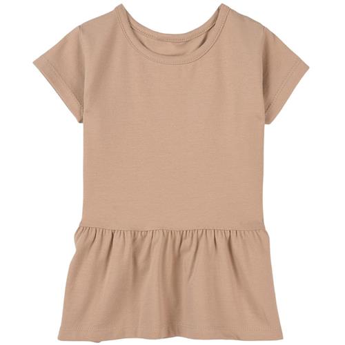 A Happy Brand T-shirt Med Volant Sand 98/104 cm  Beige  98/104 cm  Drenge, Piger