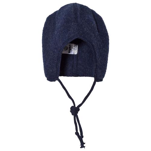 Joha Babyhue Marineblå melange Dark Blue-37 cm Uld Blå  37 cm  Drenge, Piger