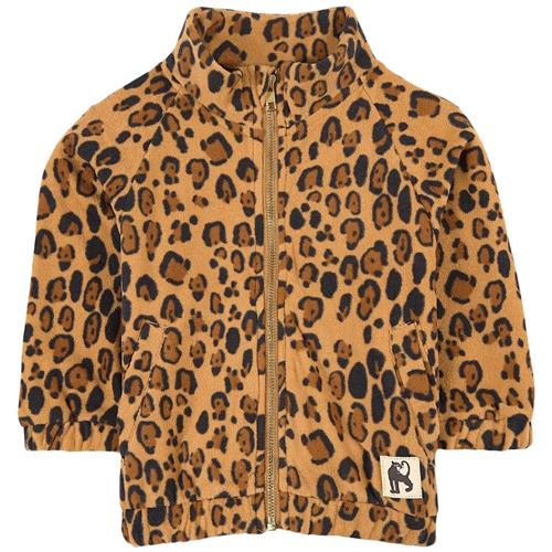 Mini Rodini Leopard Fleecejakke Beige Beige-92/98 cm  Beige  92/98 cm  Drenge, Piger