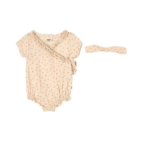 Buddy & Hope GOTS Romper Blossom 86/92 cm  Creme  86/92 cm  Piger