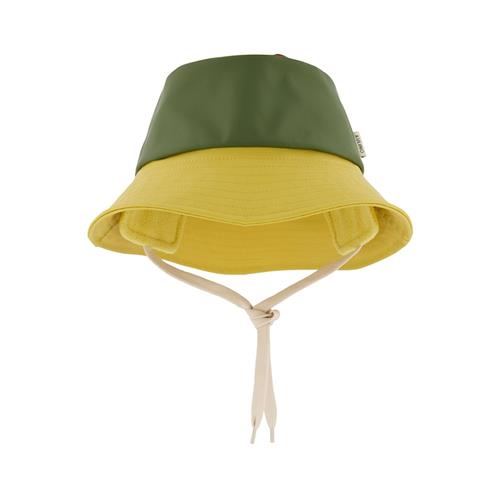 Kuling Liverpool Genanvendt Regnhat Yellow/Rust/Moss 46/48 cm  Grøn  46/48 cm  Drenge, Piger