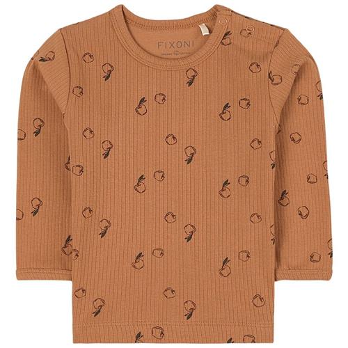 Fixoni Apple T-shirt Ocher 68 cm  Brun  68 cm  Drenge, Piger