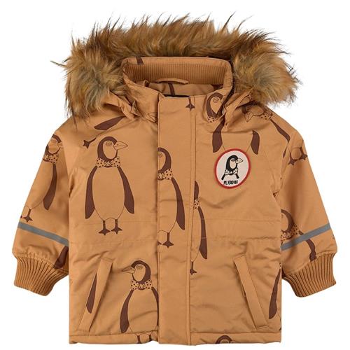 Mini Rodini Penguin K2 Mønstret Vinterjakke Beige 80/86 cm  Beige  80/86 cm  Drenge, Piger