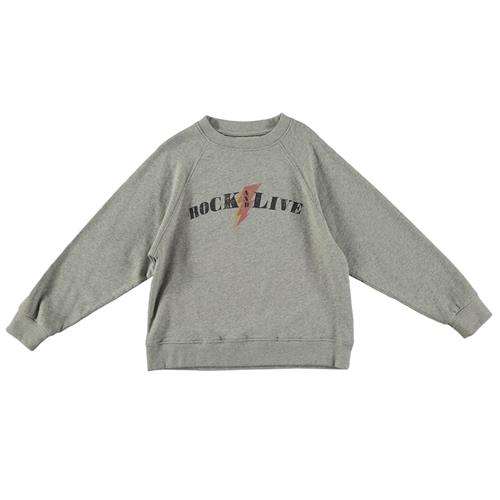 Tocoto Vintage Sweatshirt Med Tryk Grå 3 Y  Grå  3 år  Drenge, Piger