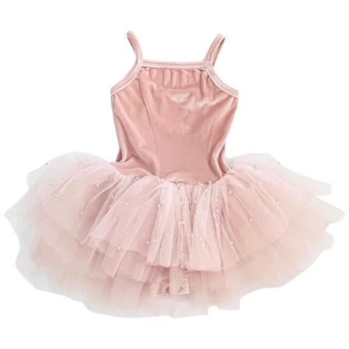 DOLLY by Le Petit Tom Pearl Trikot Ballet Pink 0-1 Y  Lyserød  0-1 år  Piger