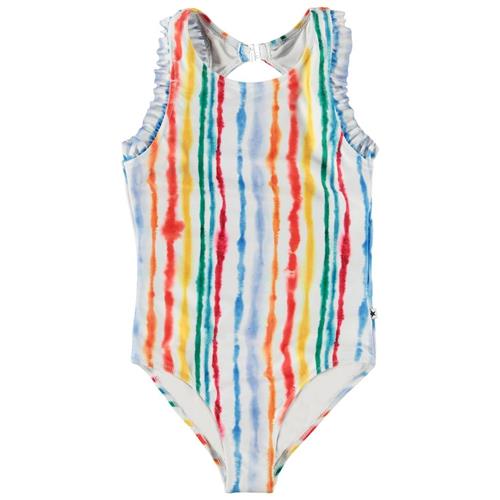Molo Noona Badedragt Watercolors 98 cm  Hvid  98 cm  Piger