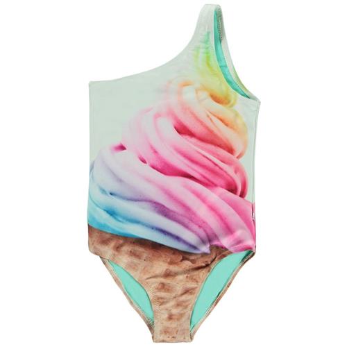 Molo Nai Badedragt Rainbow Softice 98 cm  Lyserød  98 cm  Piger