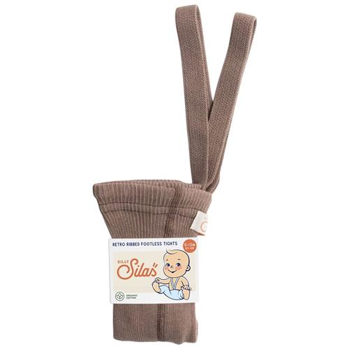 Silly Silas GOTS Fodløse Strømpebukser Granola  3-4 Y  Brun  3-4 år  Drenge, Piger