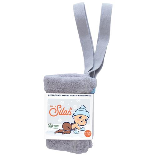 Silly Silas Teddy Strømpebukser Pearl Grey 2-3 Y  Grå  2-3 år  Drenge, Piger