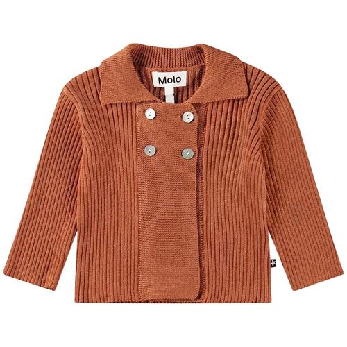 Molo Gael Cardigan Brown Sugar 80 cm  Brun  80 cm  Drenge, Piger