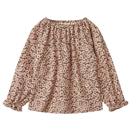 Wheat Nicoline Blomstret Bluse Anemones in Plenty 116 cm  Creme  116 cm  Piger