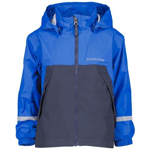 Didriksons Bladet Raincoat Caribbean blue 100 cm  Blå  100 cm  Drenge, Piger