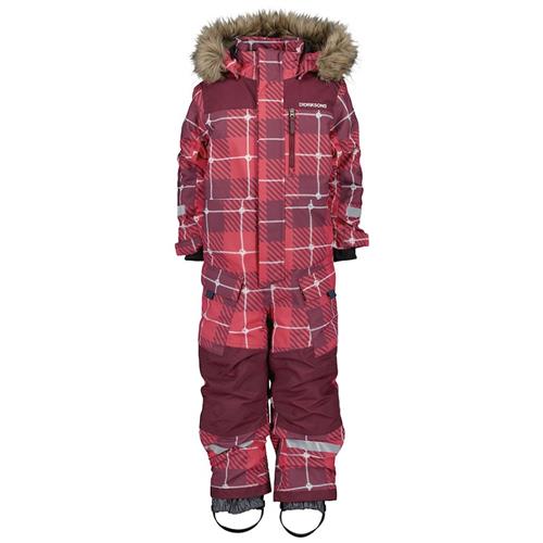 Didriksons Polarbjørnen Winter Coveralls i Rusty Wine 90 cm  Rød  90 cm  Drenge, Piger