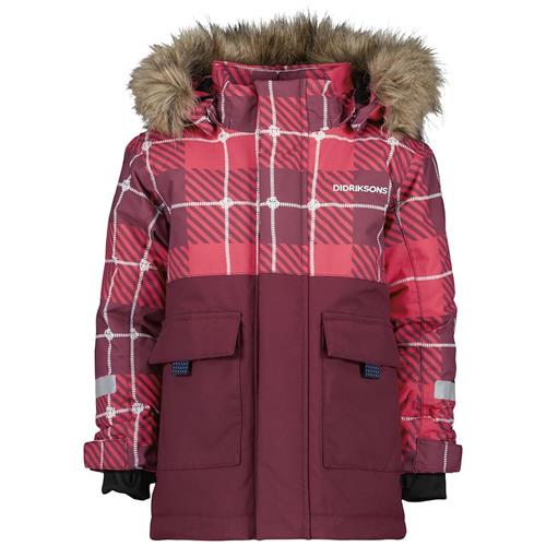 Didriksons Polarbjörn Parka Jakke Rusty Wine 100 cm  Rød  100 cm  Drenge, Piger