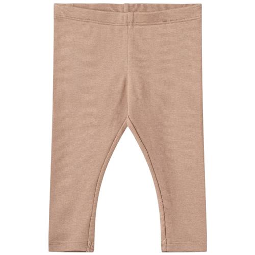 Wheat Maddy Ribbede Baby-leggings Nougat Rose 62 cm  Lyserød  62 cm  Drenge, Piger