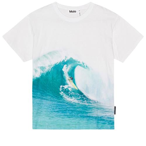 Molo GOTS Riley T-shirt Big Wave 98 cm  Hvid  98 cm  Drenge