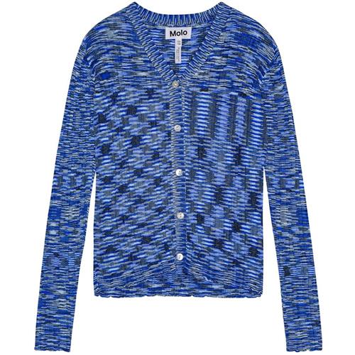 Molo Genie Cardigan Blue Mouliné 134/140 cm  Blå  134/140 cm  Piger
